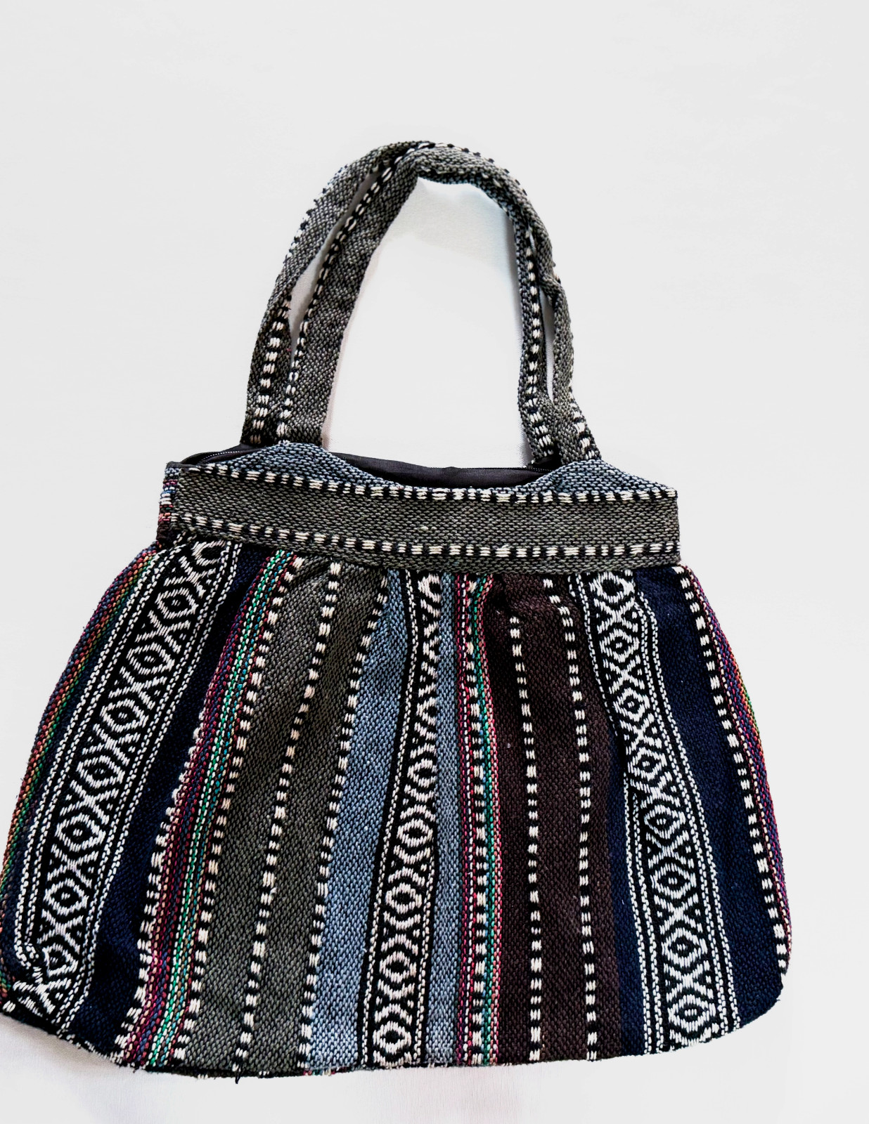 Woven Cotton Ikat Bag