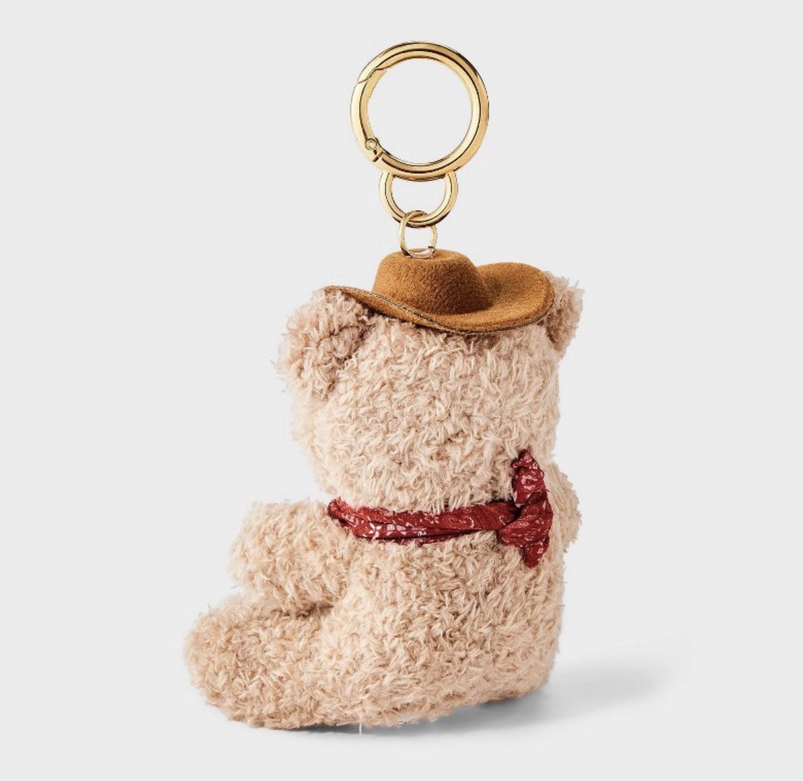 Target Universal Thread Cowboy Teddy Bear Bag Charm Keychain Accessory Popular