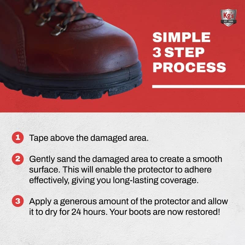 Kg’s Boot Guard Brush On Toe Protection – Brush On Liquid for Tough, Long-Las…