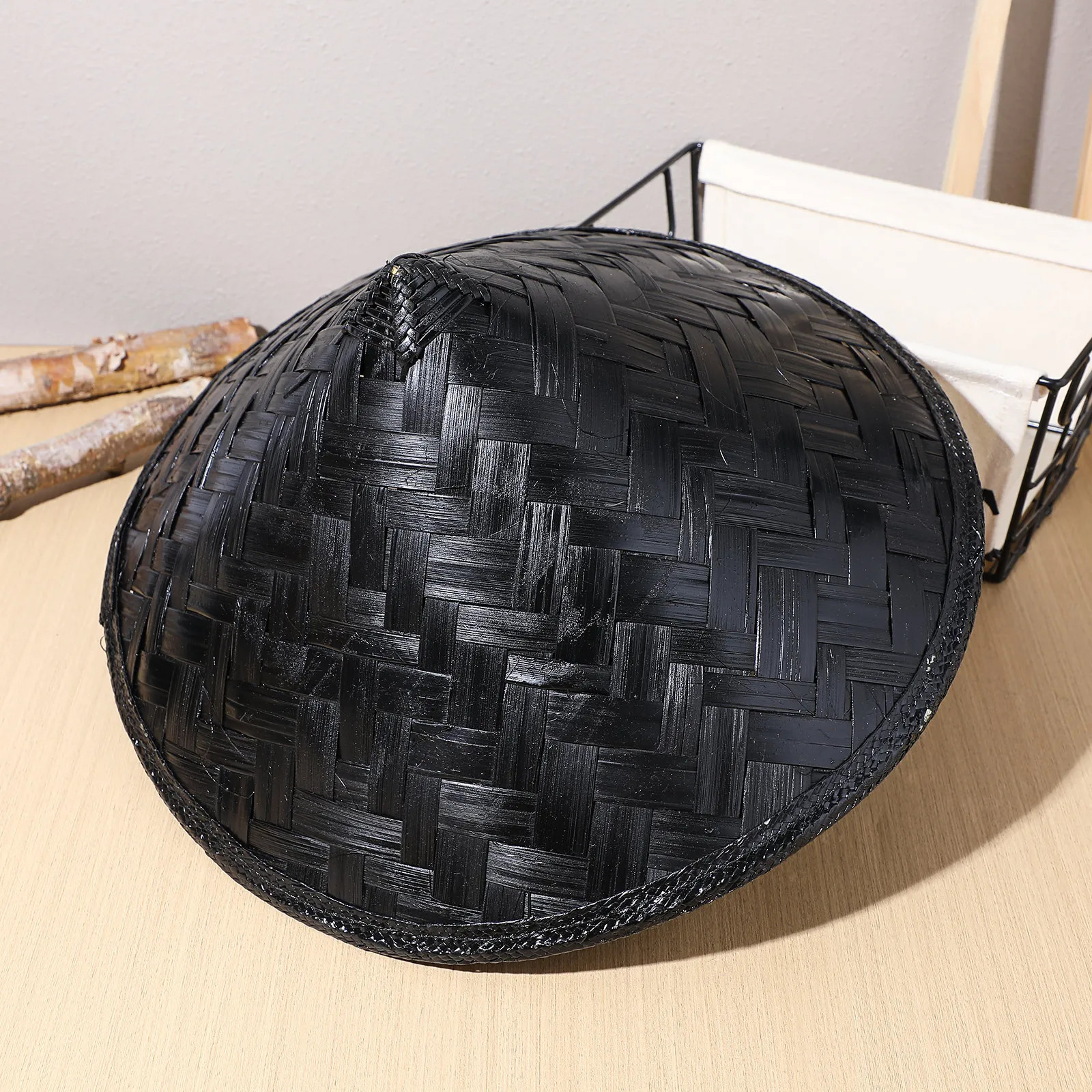Hat Samurai Straw Chinese Cosplay Japanese Rice Asian Bamboo Conical Hats Party