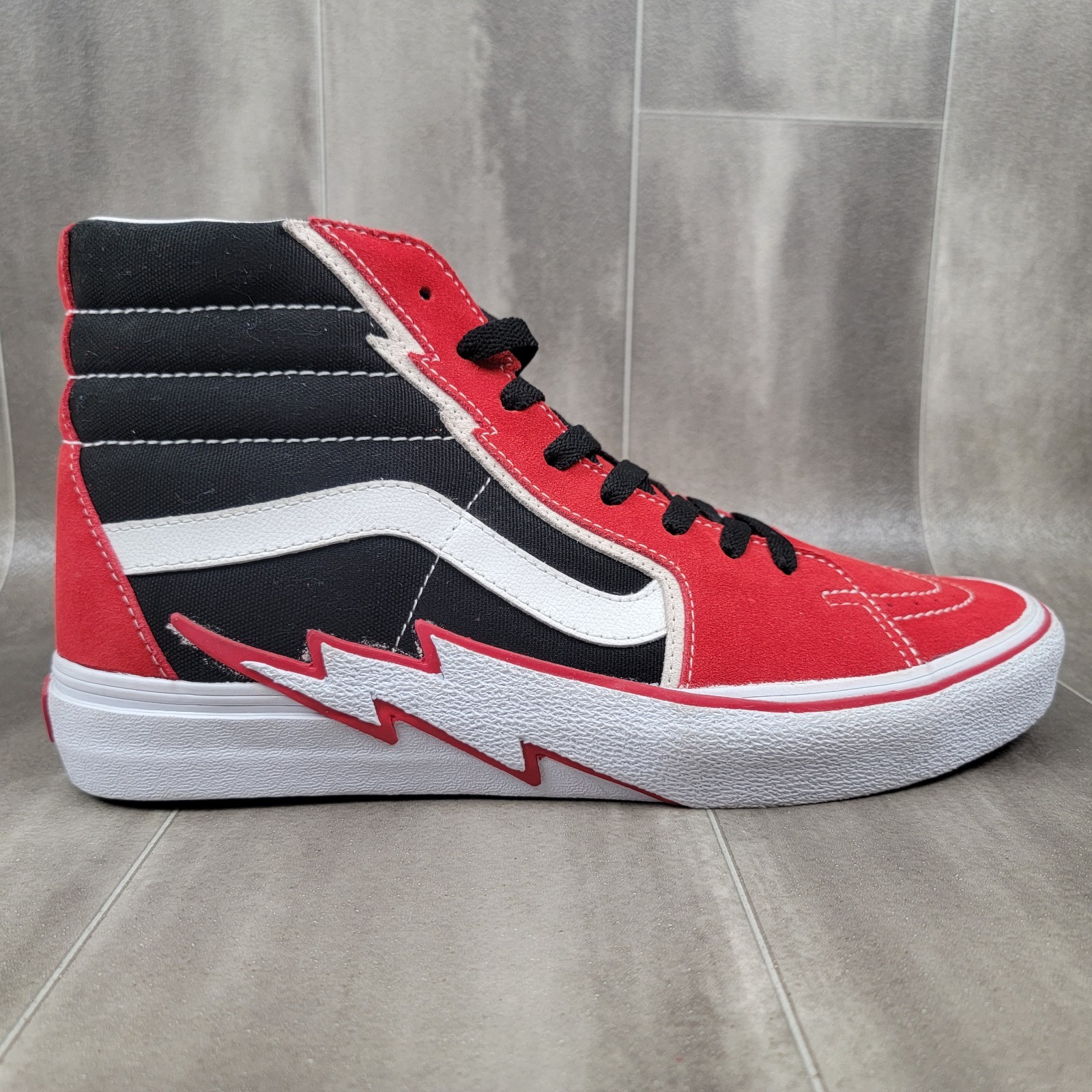 Size 11 – Vans Sk8- High Bolt – Racing Red Brand New No Box