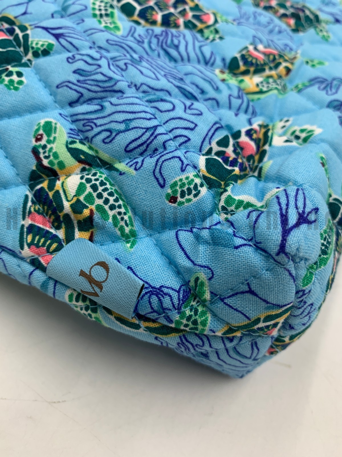 Vera Bradley Sea Turtles and Coral Ocean Blue Large Hipster Bag Purse #J5380