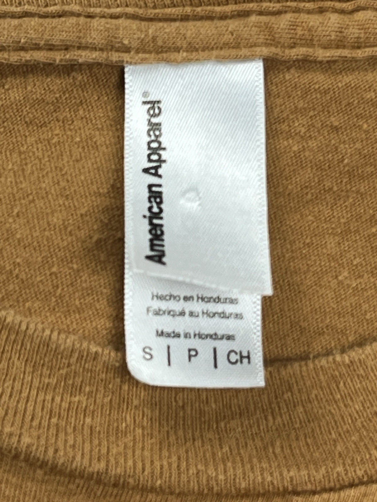 American Apparel Southwest Desert Print Khaki Crew Neck Short Sleeve Tee Small