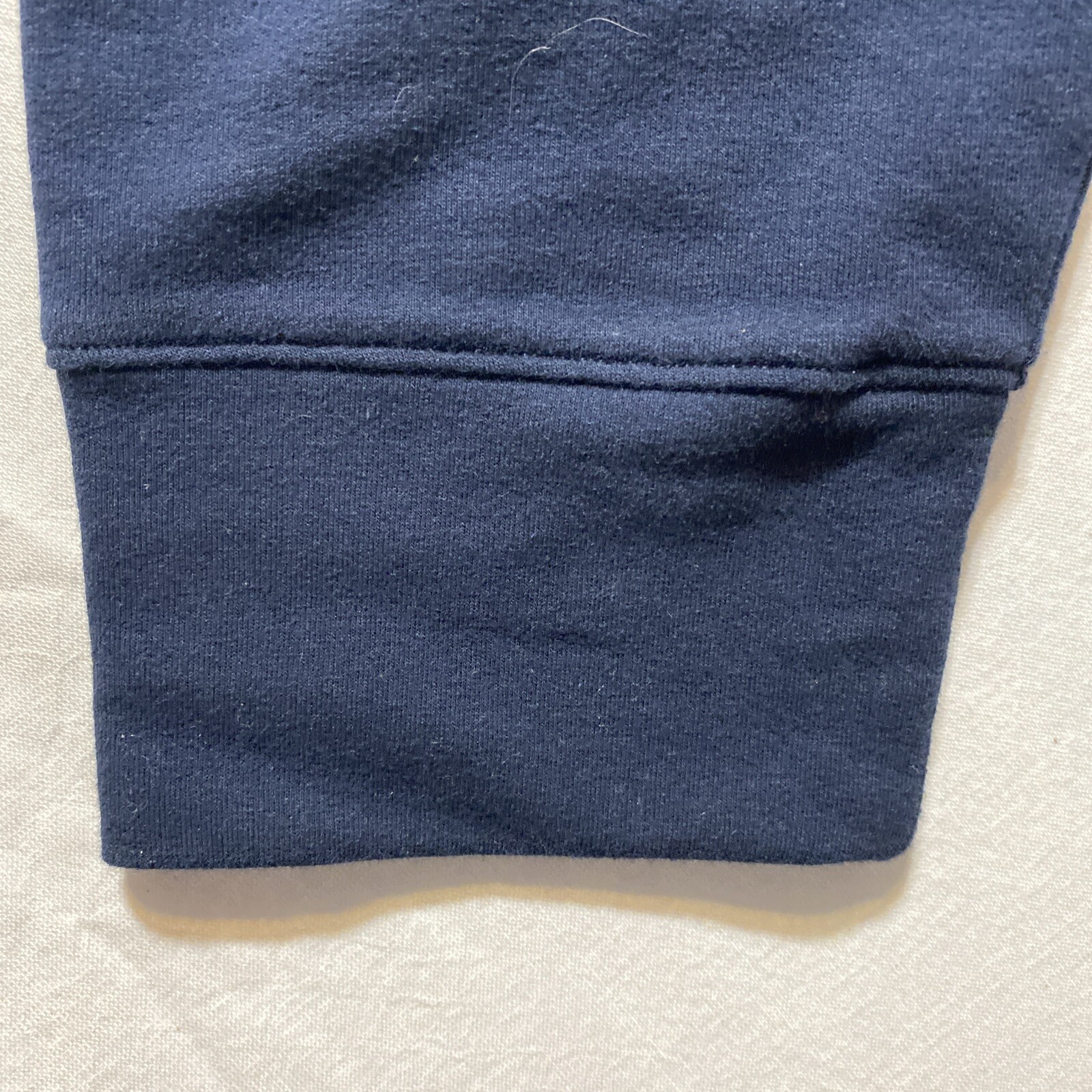 Men’s Reebok Long Sleeve Sweatshirt Blue Large Cotton/Polyester/Spandex Blend