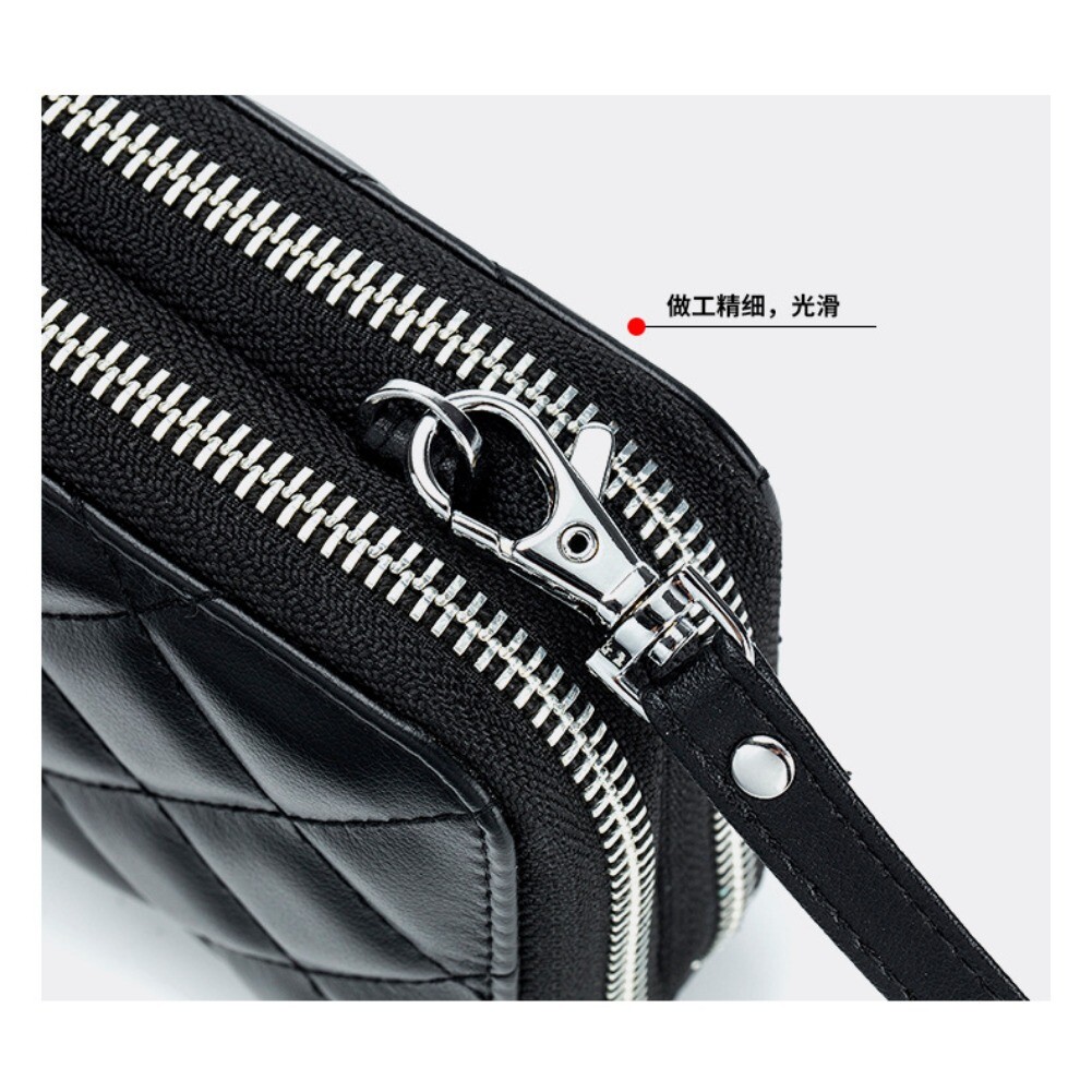 Womens Small Crossbody Bag Genuine Leather Shoulder Handbag Zip Cellphone Wallet