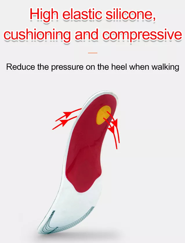 Orthotic Shoe Insoles Inserts Flat Feet High Arch Support for Plantar Fasciitis
