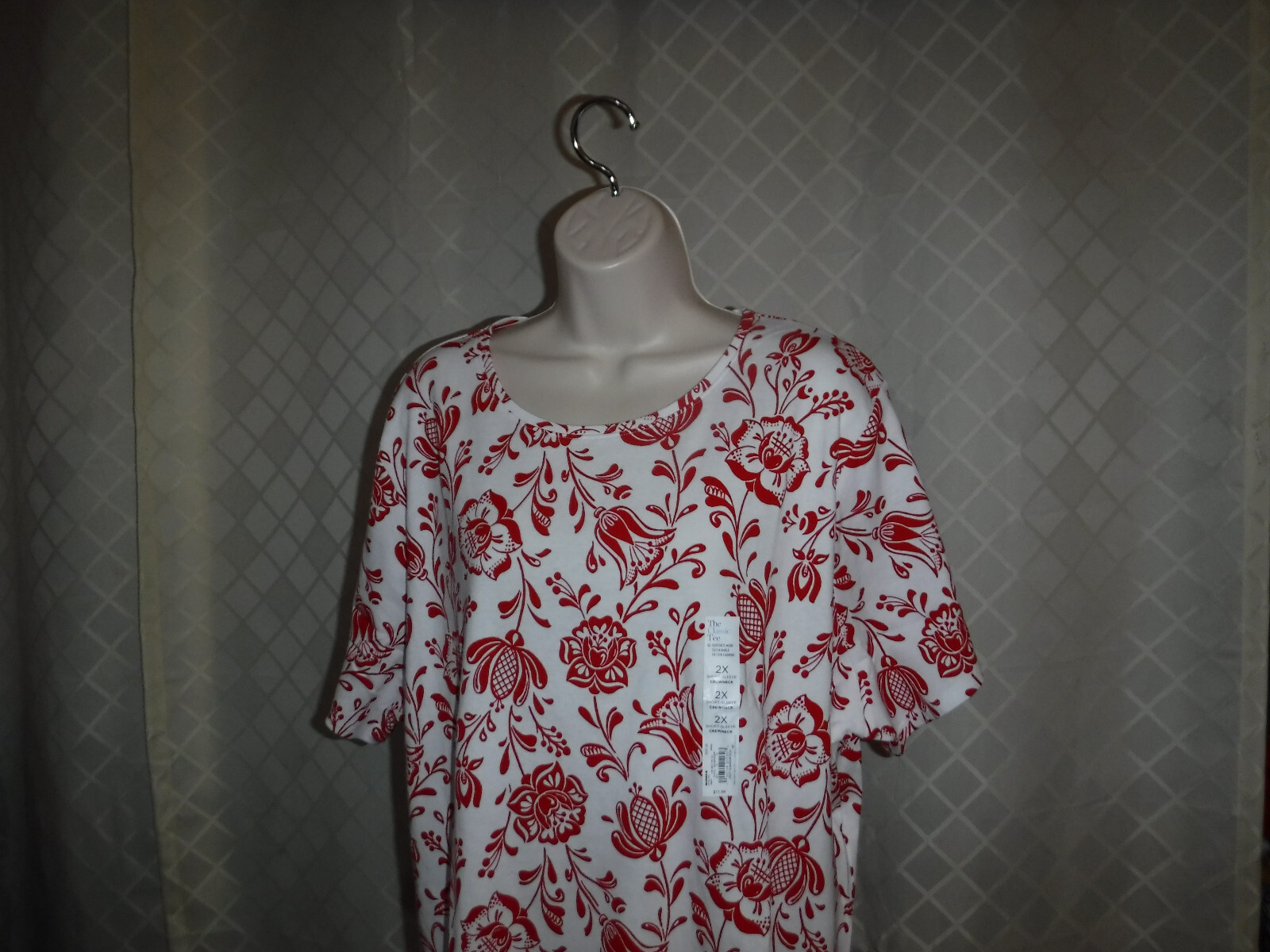 Size Plus Short Sleeve Women’s T-Shirts ,3X,2X,1X,0X,Croft & Barrow Multi Color