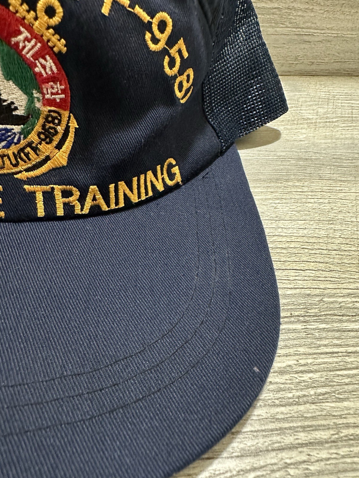 vintage Republic of Korea Navy (ROKS) “Cheju” (FF-958) cruise training cap 1990