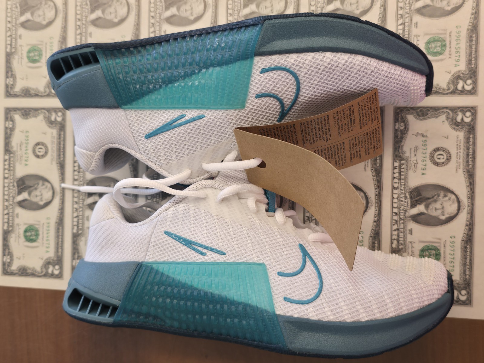 Size 6.5 – Nike Metcon 9 ‘White Dusty Cactus’ Men’Training Shoes DZ2617-105 New*