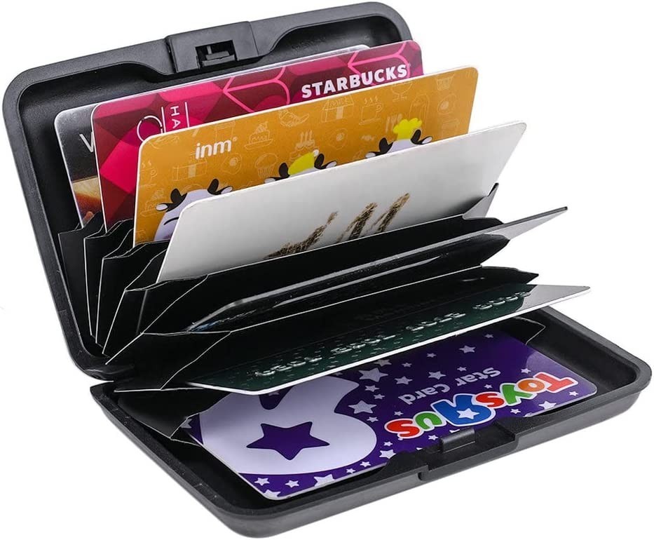 Metal RFID Blocking Wallet Credit Card Holder Case for Men & Women
