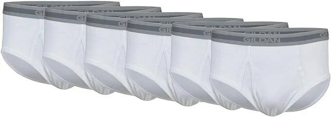 Gildan Boxer Briefs (5-pack) or White Gildan Briefs or Color Briefs (6-packs)
