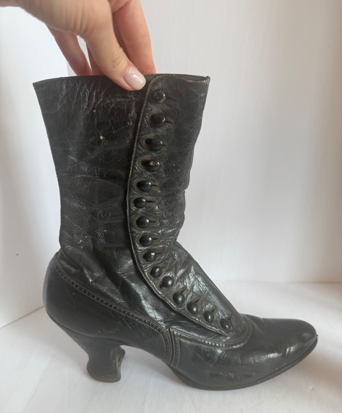 Antique Victorian Edwardian Era Ladies Boots-1880’s-Size Unknown-Collectible