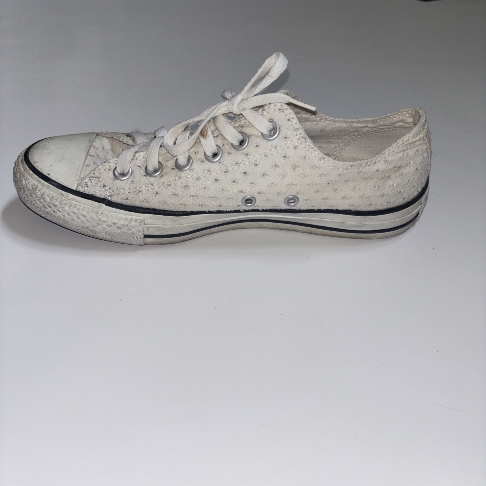 Converse all star Chuck Taylor Unisex 8.5 White Low Cut