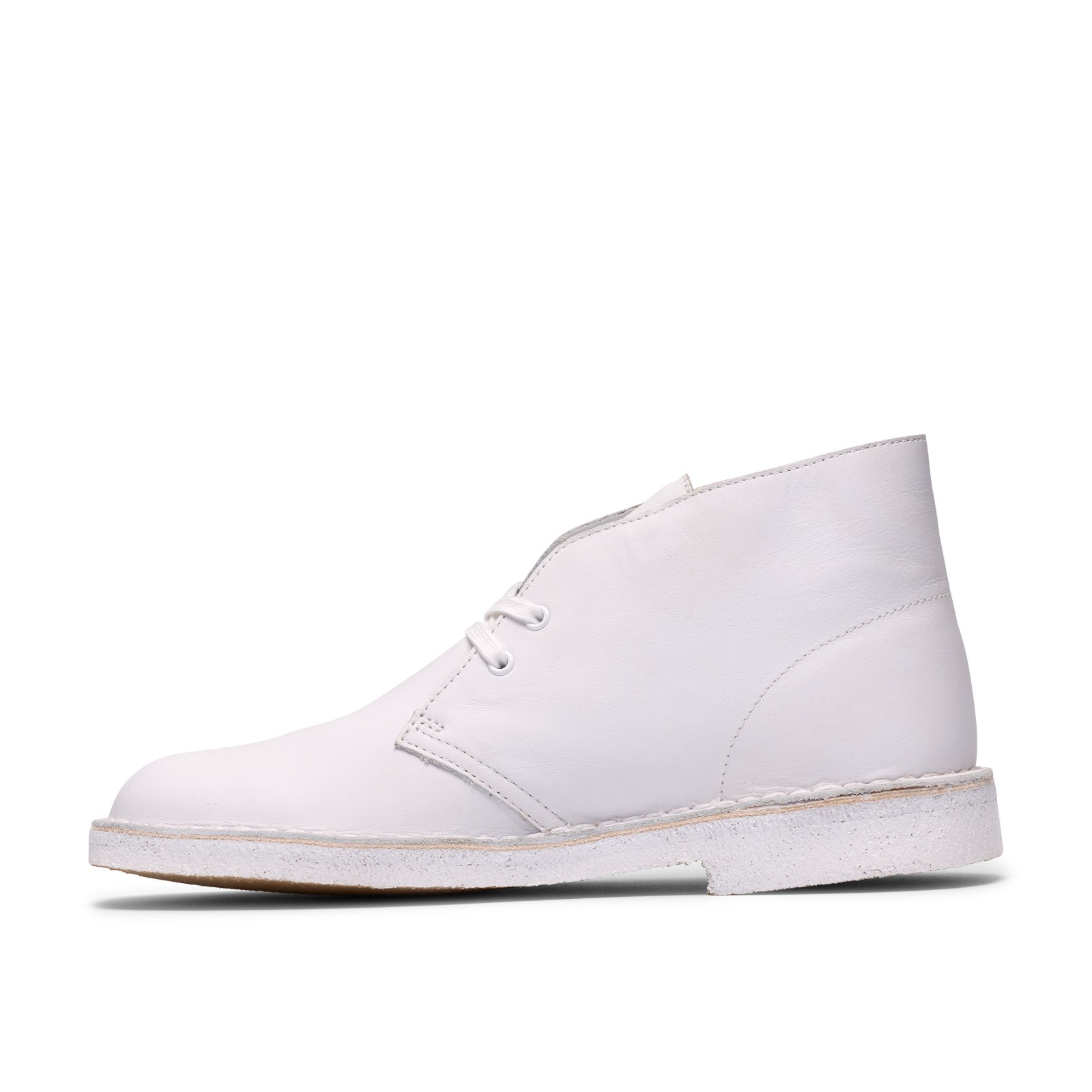 Clarks Originals Men’s Desert Boot White Leather 26187609