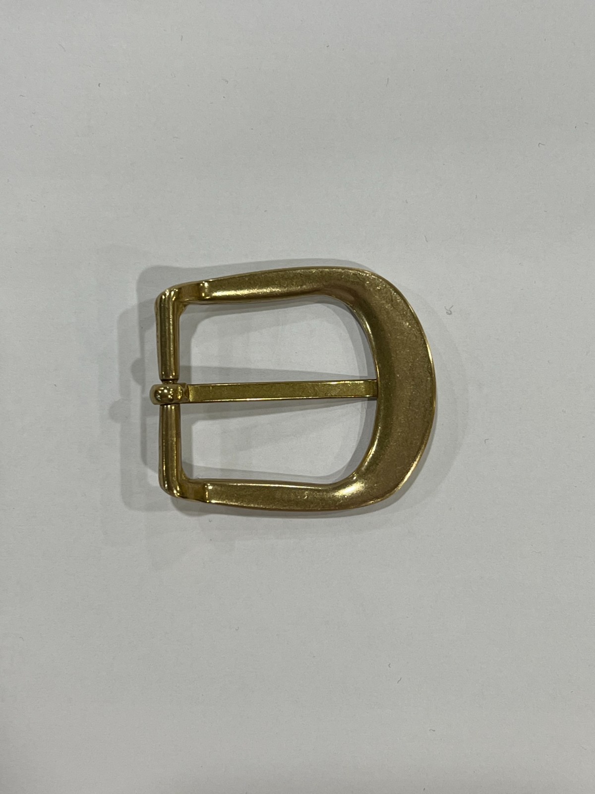 Solid Brass Satin Brass Belt Buckle Made in Italy Fits 1.38″ Belt Strap