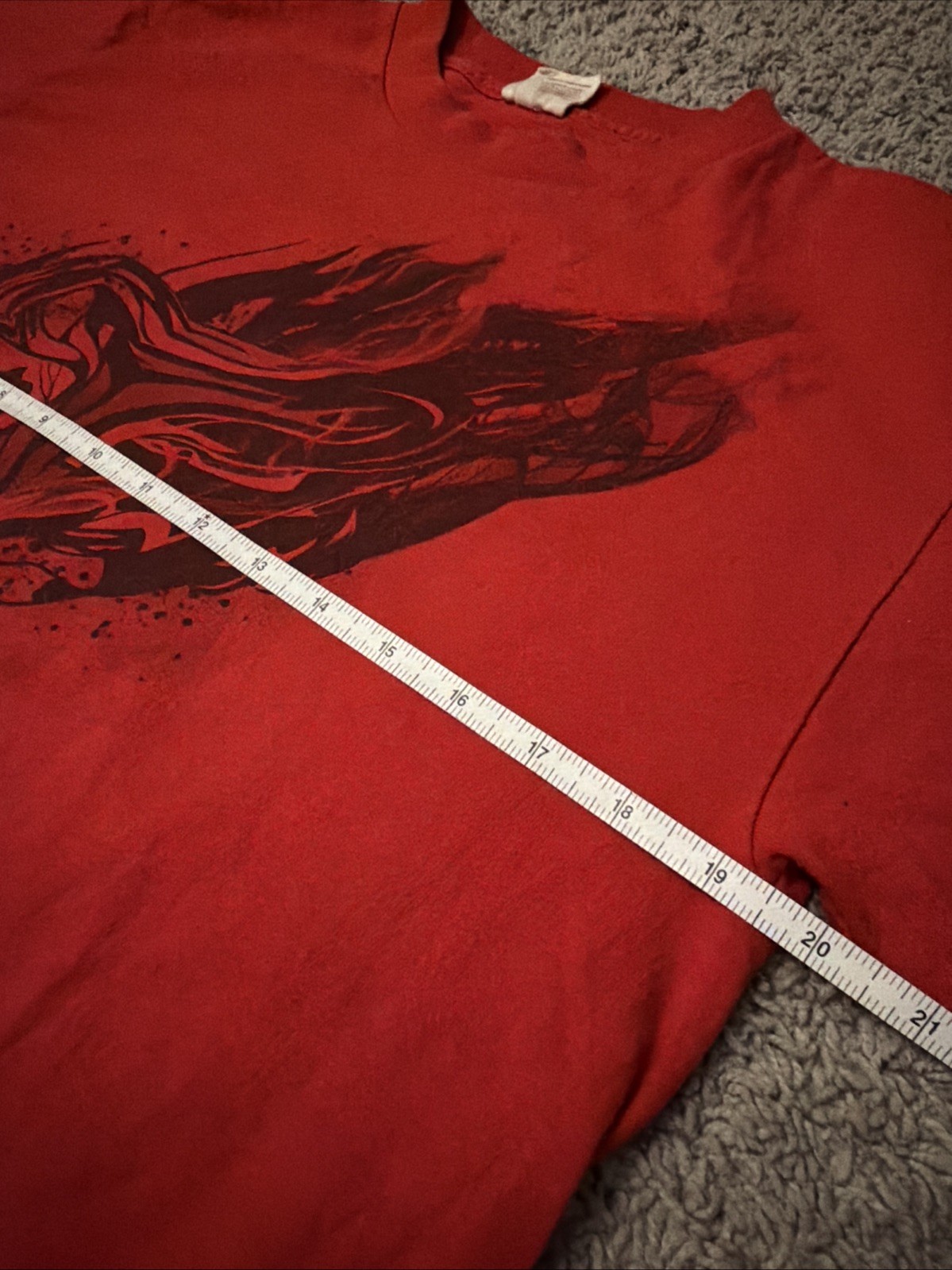 Vintage Fox Racing Motocross MX Y2K Graphic Men’s Red Faded Tee Size M