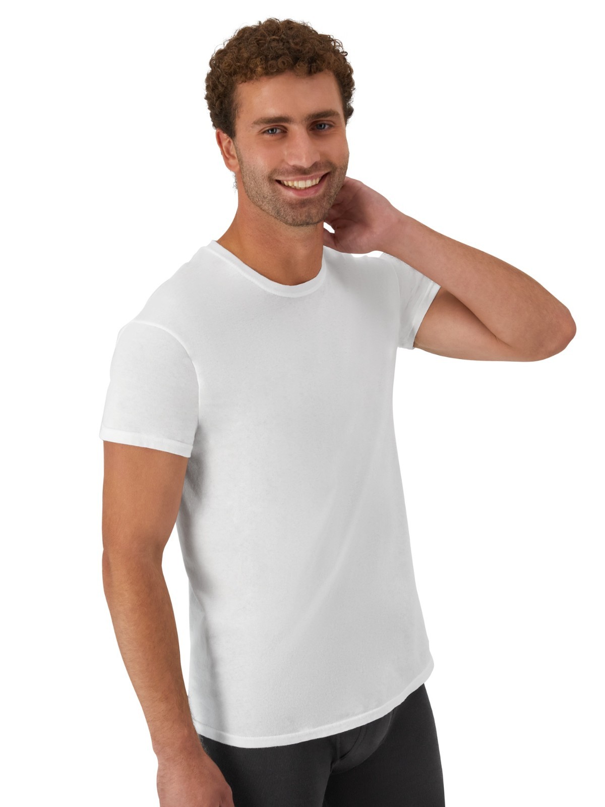 White T-Shirt Undershirts, 10-Pack, Best Cotton Undershirts, Stay-Tucked T-Shirt
