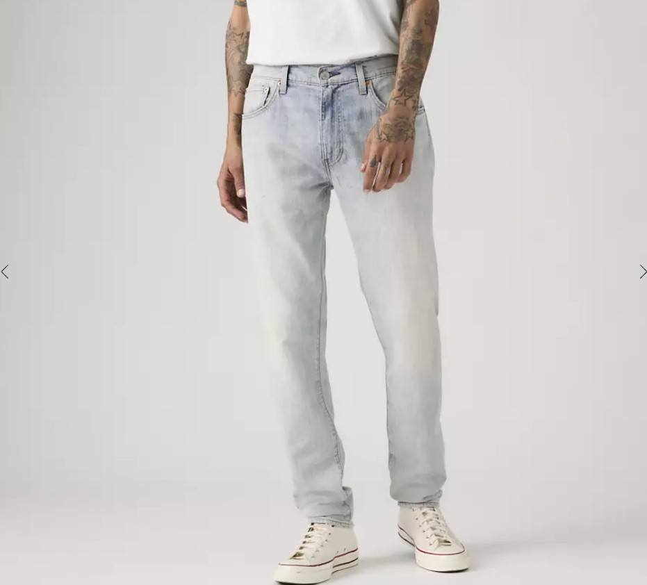 Levi’s 512™ Slim Taper Linen+ Denim Lightweight Men’s Jeans – Pale Moonlight