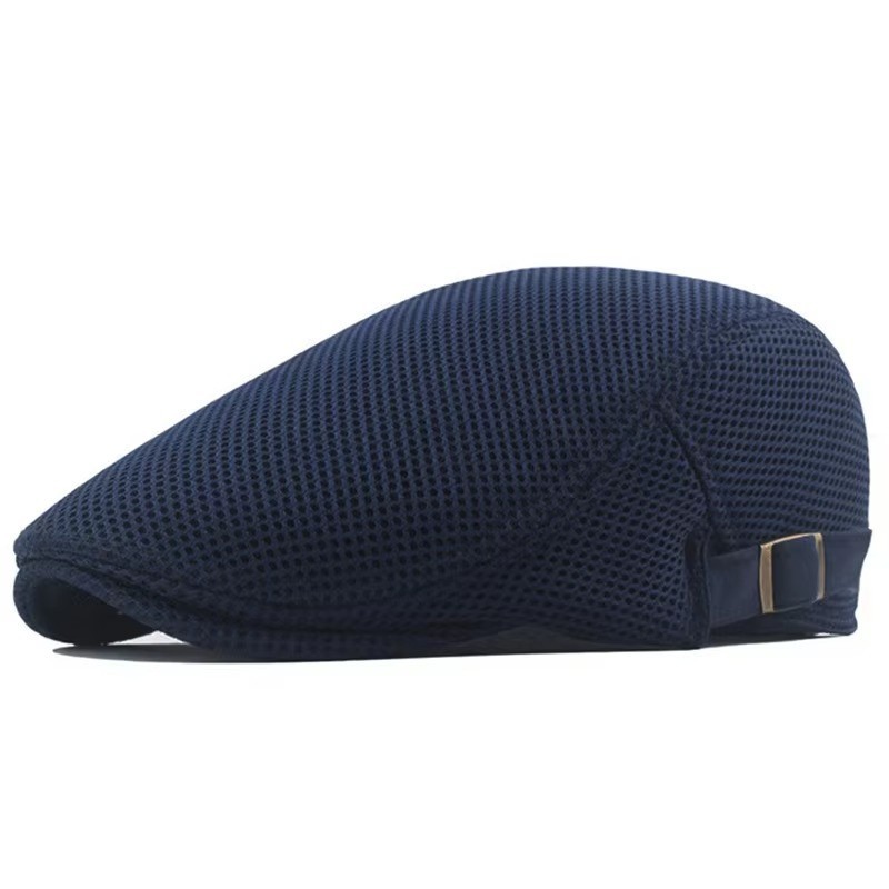 Solid Cotton Gatsby Cap Mens Ivy Hat Golf Driving Sun Flat Cabbie Newsboy Summer