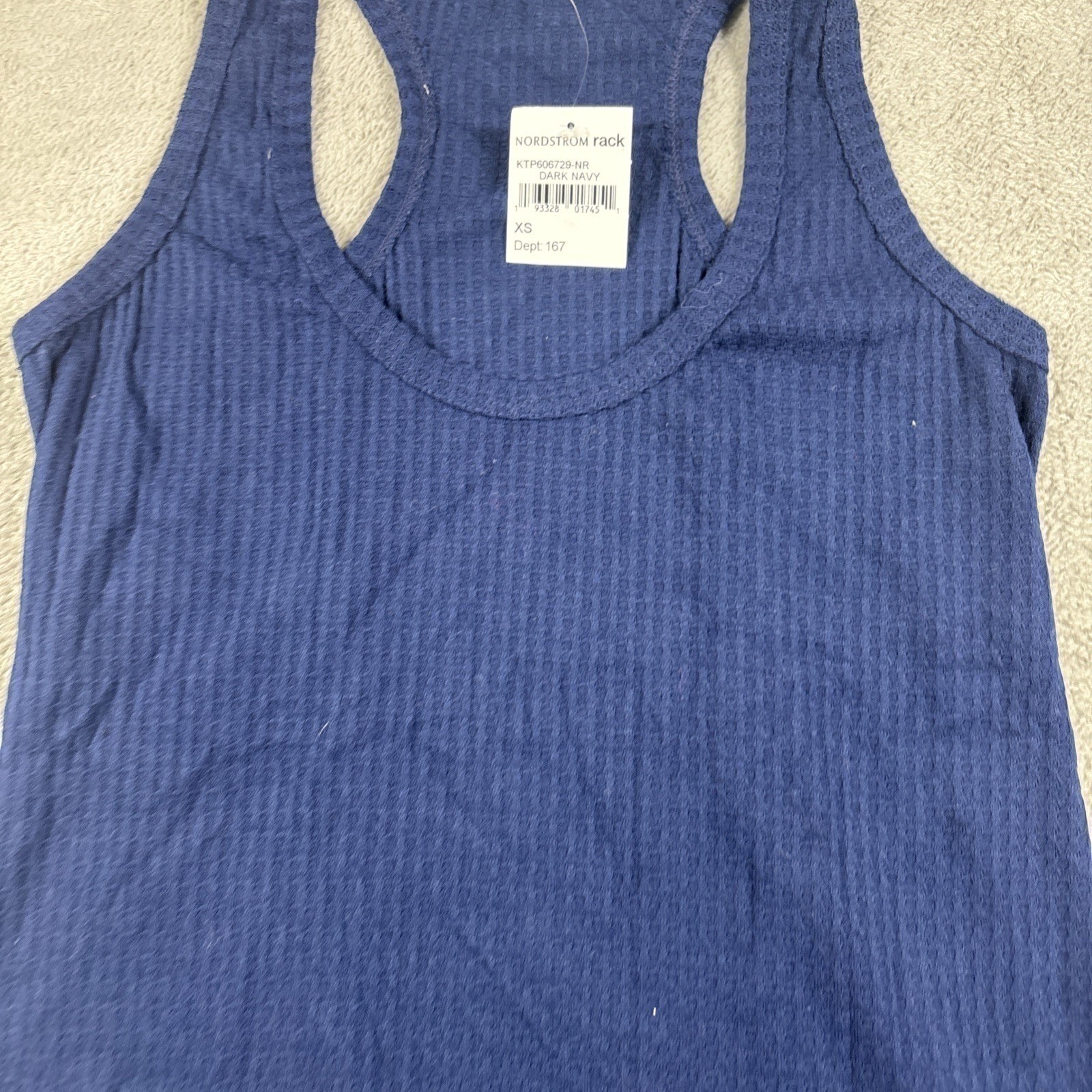 Socialite Nordstrom Waffle Knit Racerback Marsala Scoop Neck Tank Size XS New