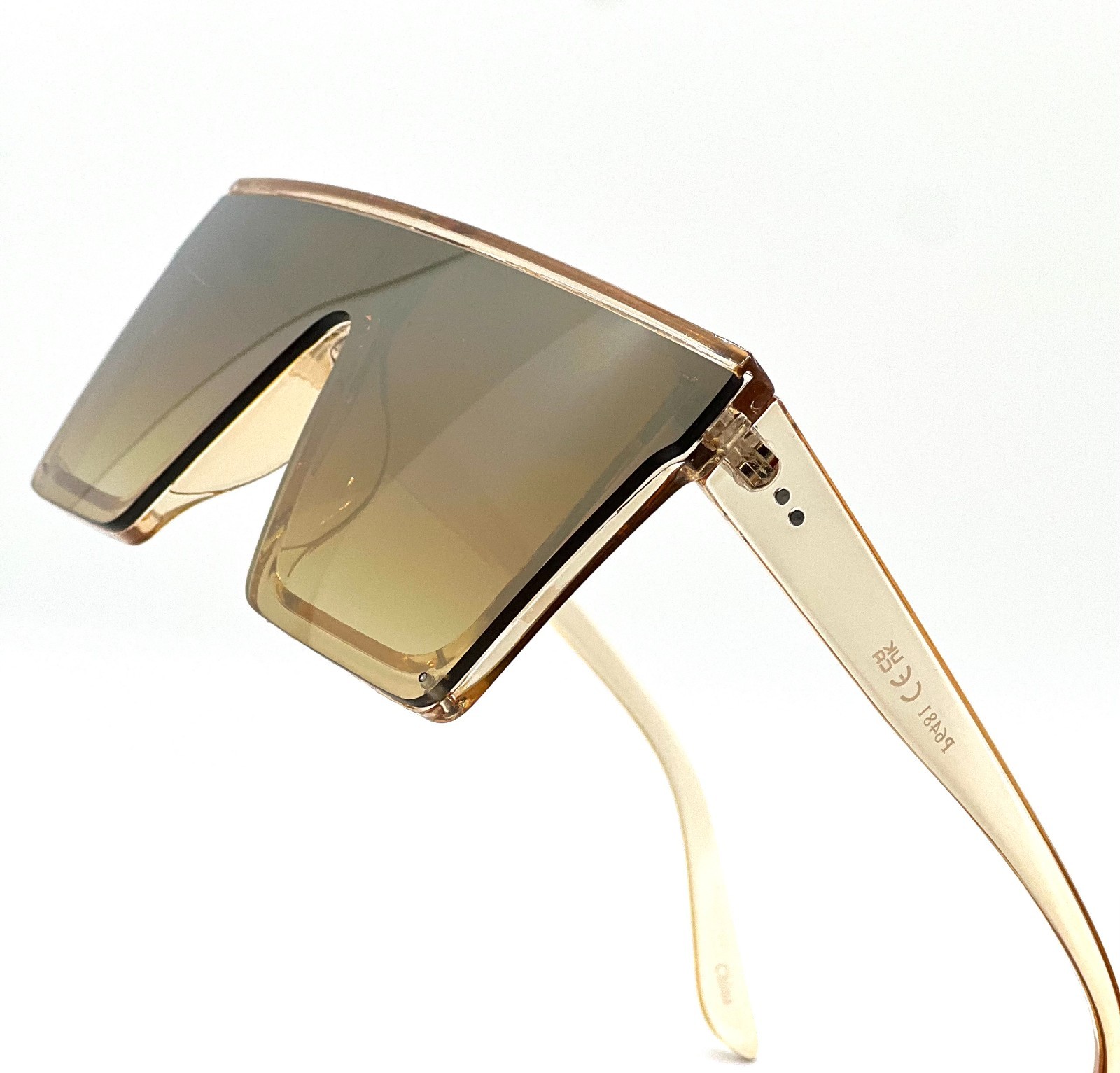 Women Men Sunglasses XL Oversized Luxury Hindsight Flat Top Square Designer New