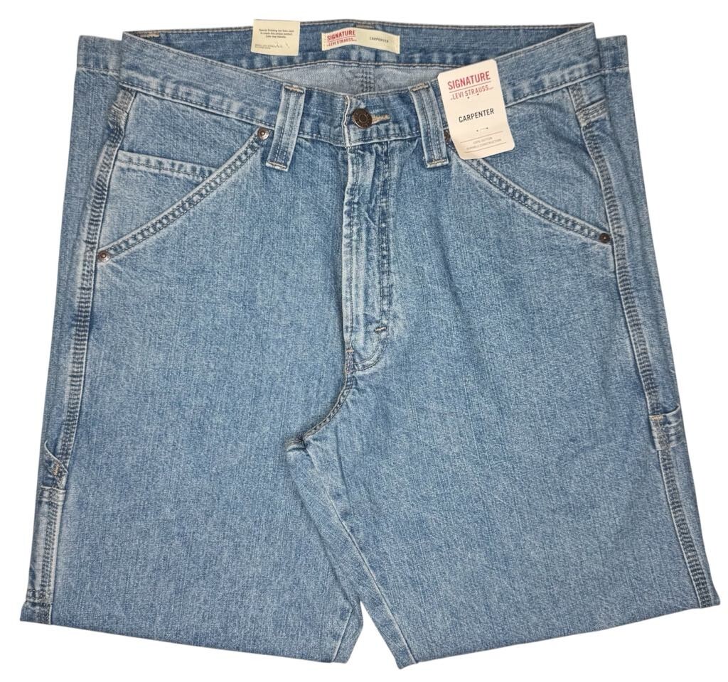 Signature By Levi Strauss & Co. #11588 NEW Men’s 100% Cotton Carpenter Jeans