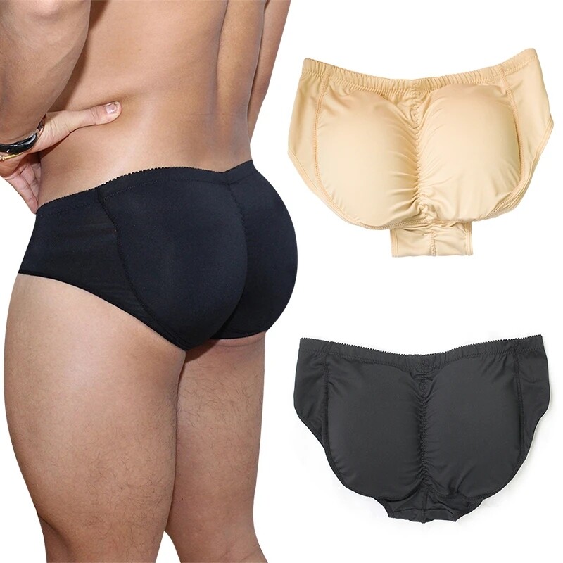 Men Padded Butt Lifter Hip Enhancer Body Shaper Shorts Fake Ass Underwear Briefs