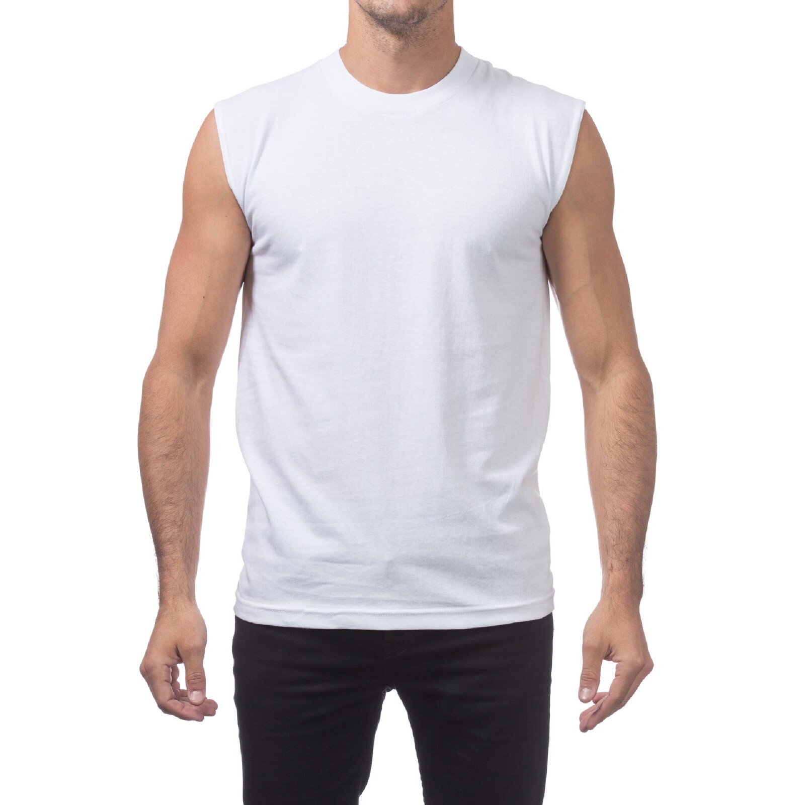 3 PACK PROCLUB MENS COMFORT MUSCLE TEE PRO CLUB CASUAL SLEEVELESS SHIRT GYM