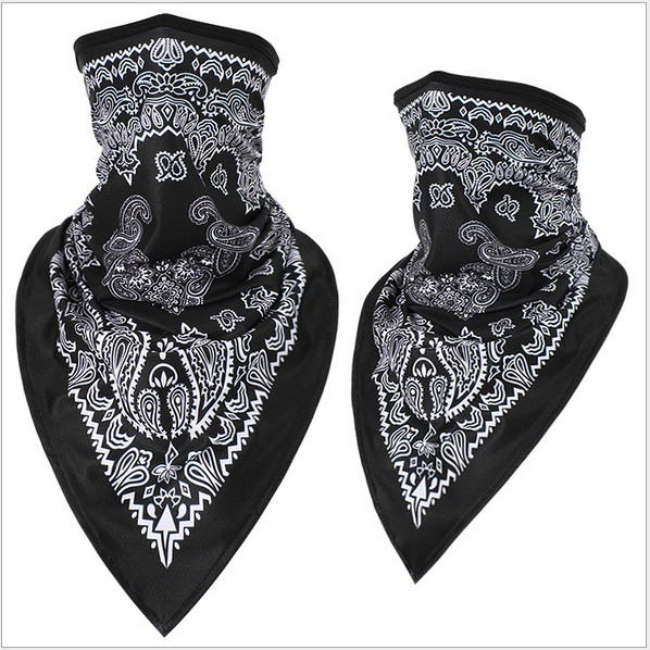 Cooling Neck Gaiter Sun Shield Cover Breathable Face Mask Triangle Scarf Bandana