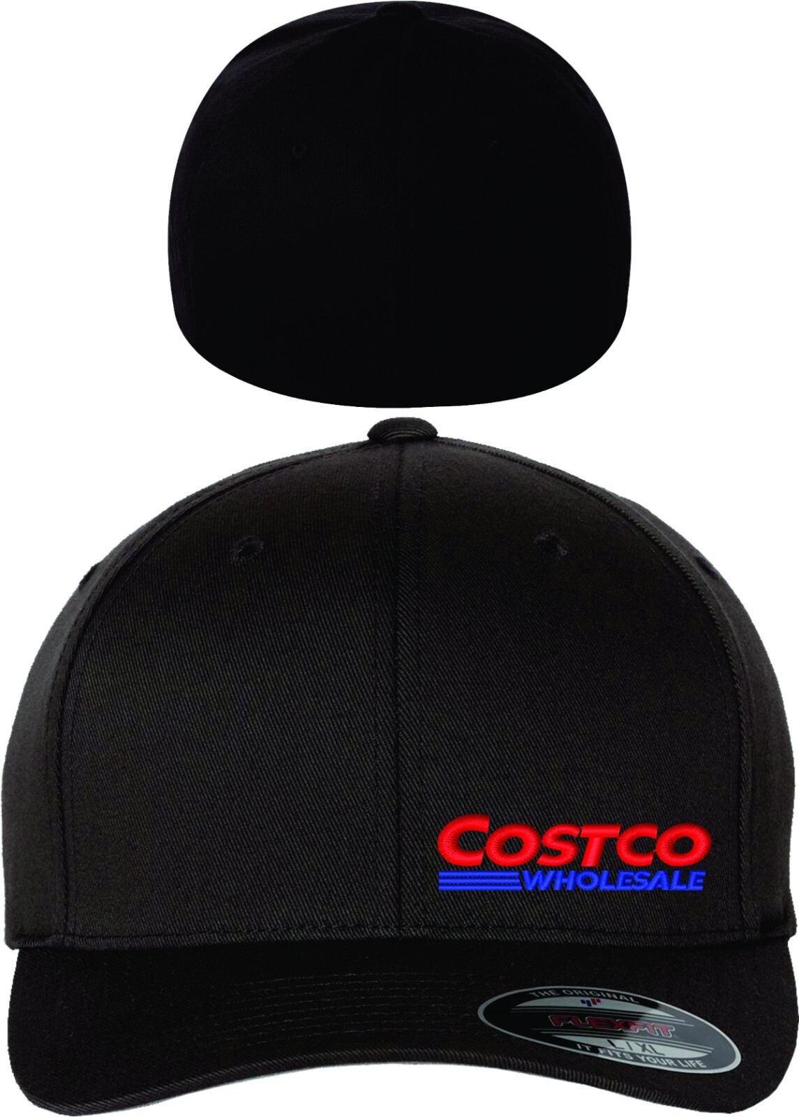 Costco Hats Flex Fit 6277 Curved Left Panel Logo Free Domestic Shipping