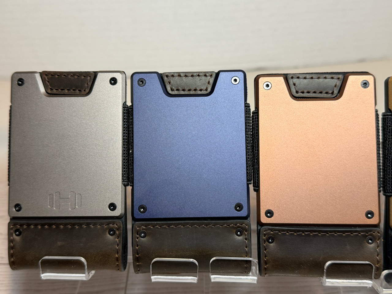 MENS WALLET METAL CARD HOLDER CASH STRAP MINIMALIST PULL TAB WALLET-CUSTOMIZE IT