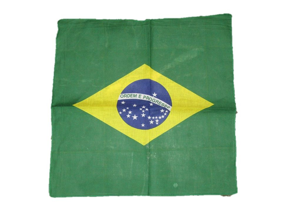22″x22″ Brazil Brazillian Ordem E Progresso Flag Bandana