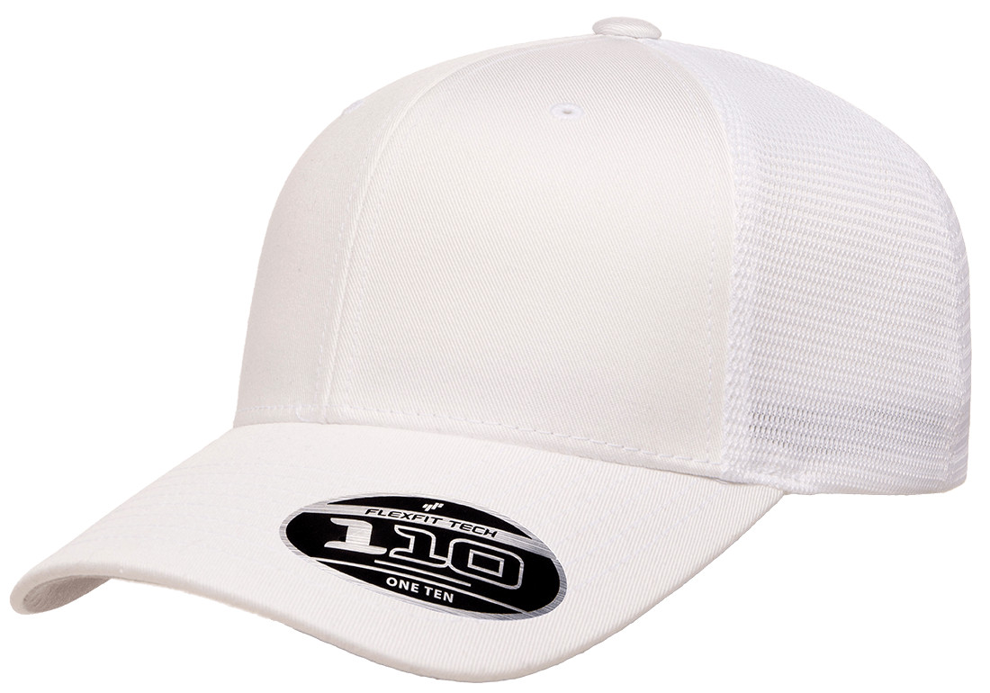 Flexfit Trucker Hat 110 6 Panel Adjustable OSFM Mesh Cap 2-Tone Flex Fit 110M/MT