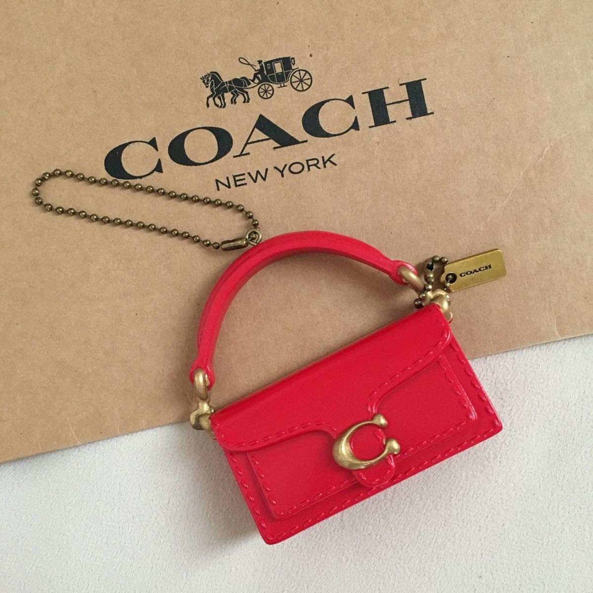 COACH bag Christmas Width 7.1cm x Height 7.7cm x Depth 2.3cm