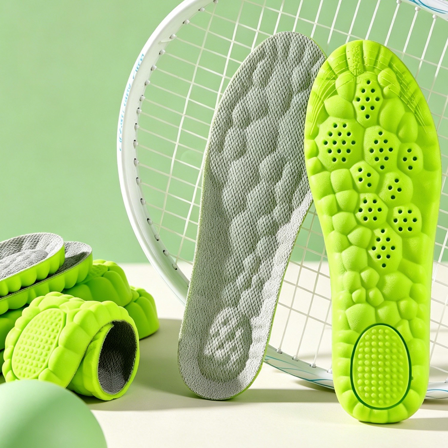 4D Cloud Height Increasing Insoles Anti-Stink & Sweat-Absorb Unisex for US 7-12