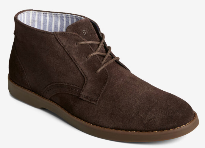 Sperry Newman Chukka Men’s Boots Dark Brown Suede NWOB Choose Your Size