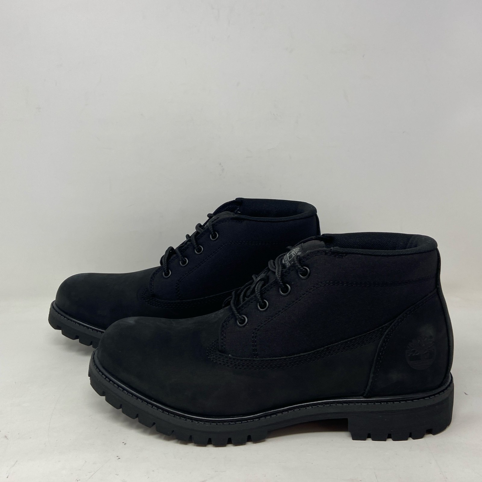 Timberland Heritage Mid Lace Chukka Boot Black Nubuck Men’s 9.5