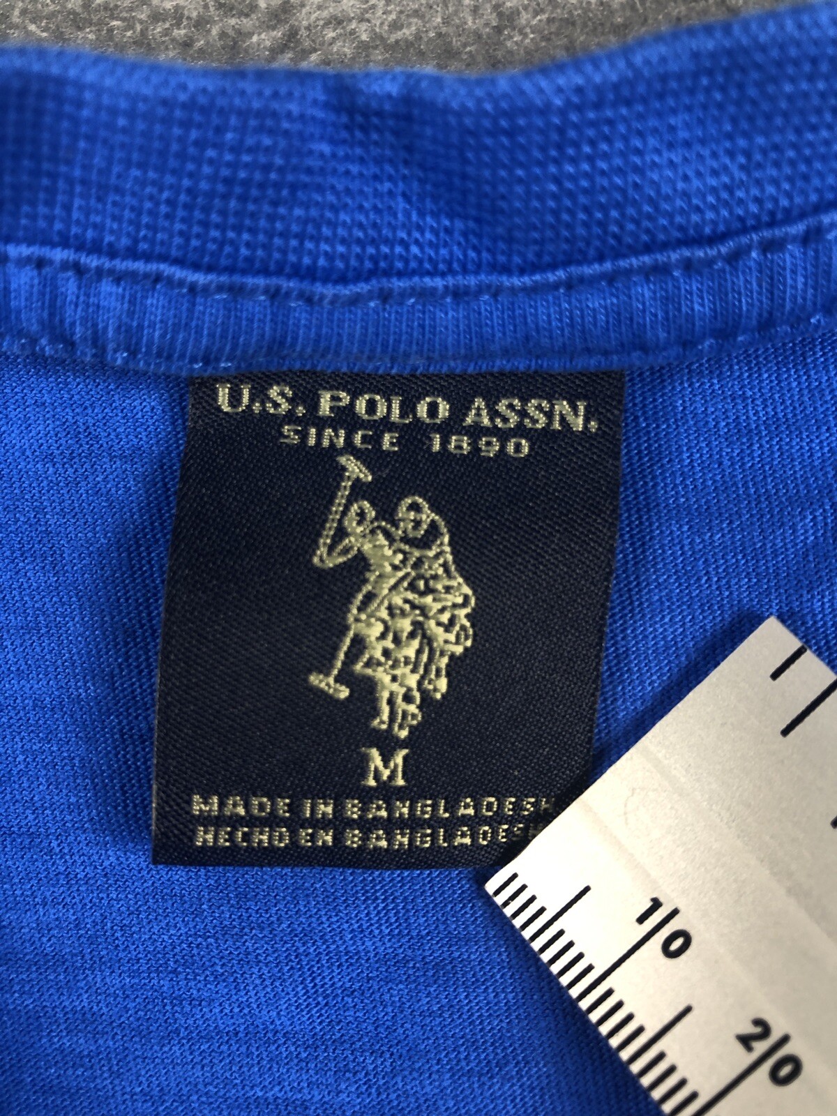 U S Polo Assn Shirt Mens Size M Blue T-Shirt Short Sleeve Crew Neck Pocket Basic