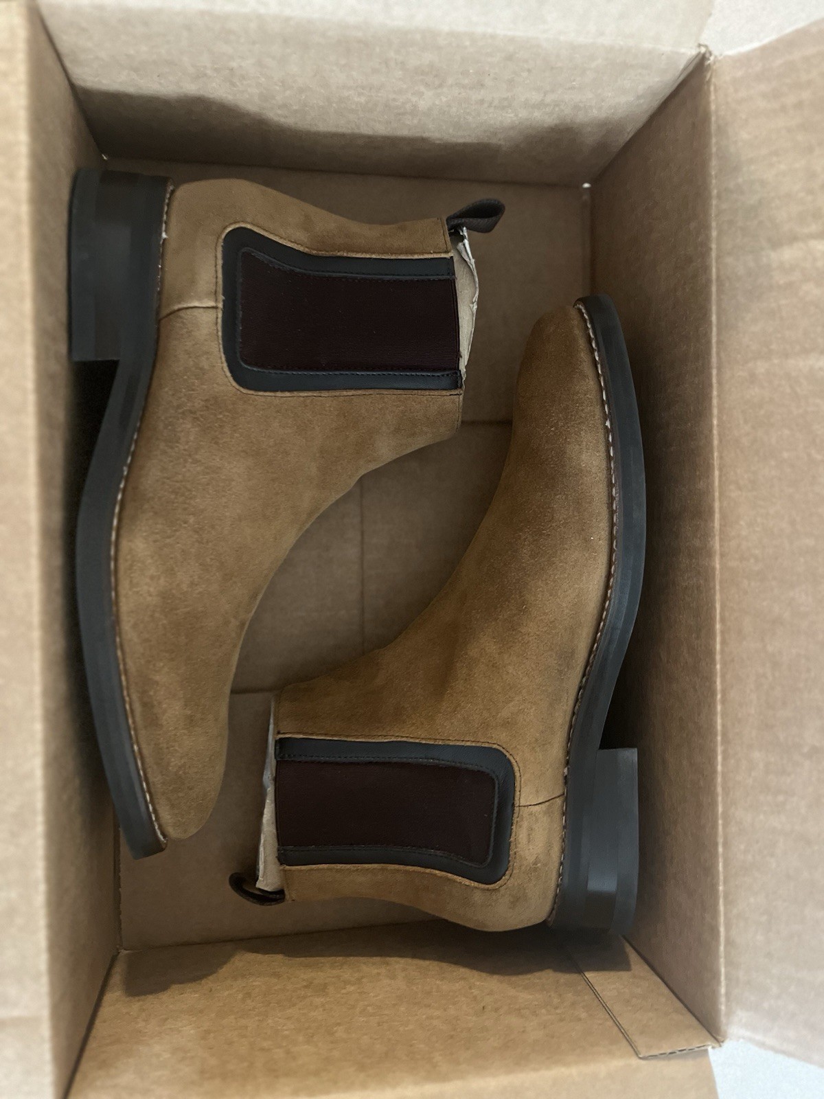 Thursday Boot Co. Duke Men’s Chelsea Boots Honey Suede Leather Size 9.5 (no box)
