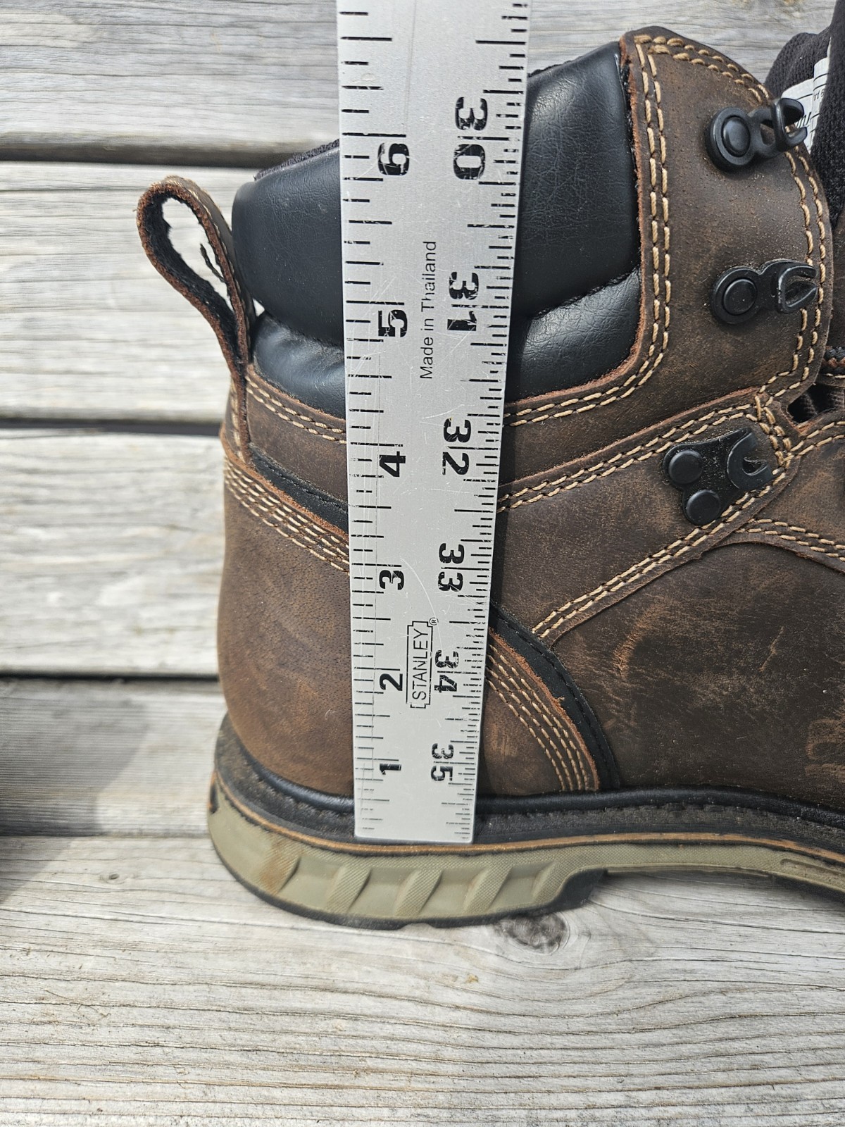 Danner steel yard 6″ ST boot 6 Mens 10.5 D Brown Tuff Toe Cover Lace Up 12531