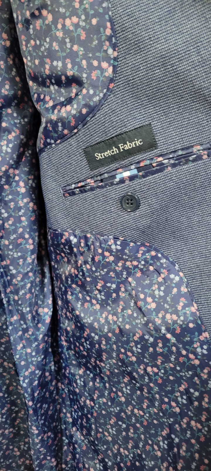 Tailorbyrd Sport Coat, Tailorbyrd True Blue Tonal Dobby Sport Coat, M24909J, 40R