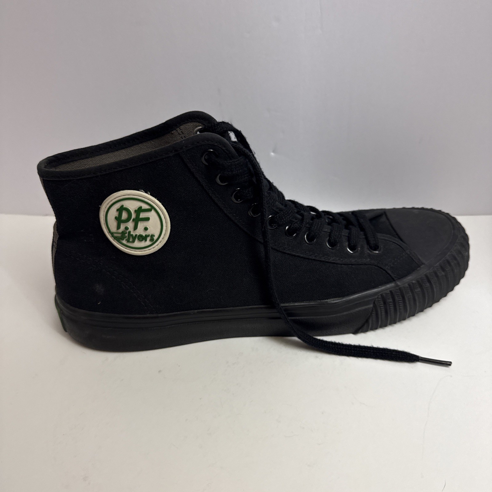 PF Flyers Shoes Mens 10 High Top Canvas Sneakers Sandlot Drip Street Hustle