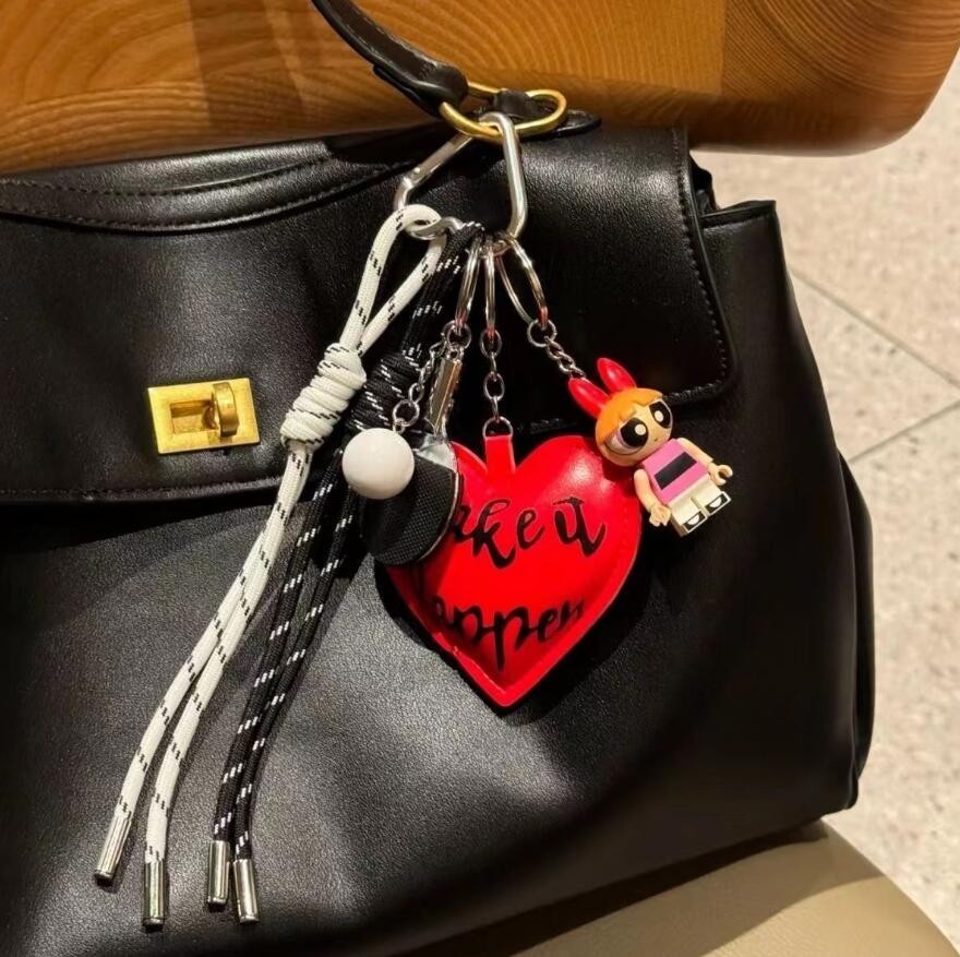Keyring Bag Handbag Accessories Keychain Key Chain Charms Pendants Purse w/BOX