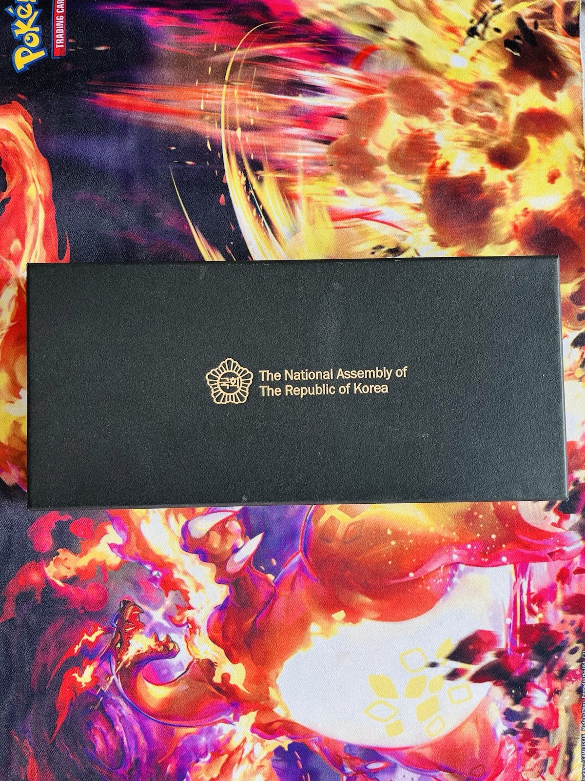 The National Assembly Of The Republic Of Korea Silk Blue Tie in The Box NM