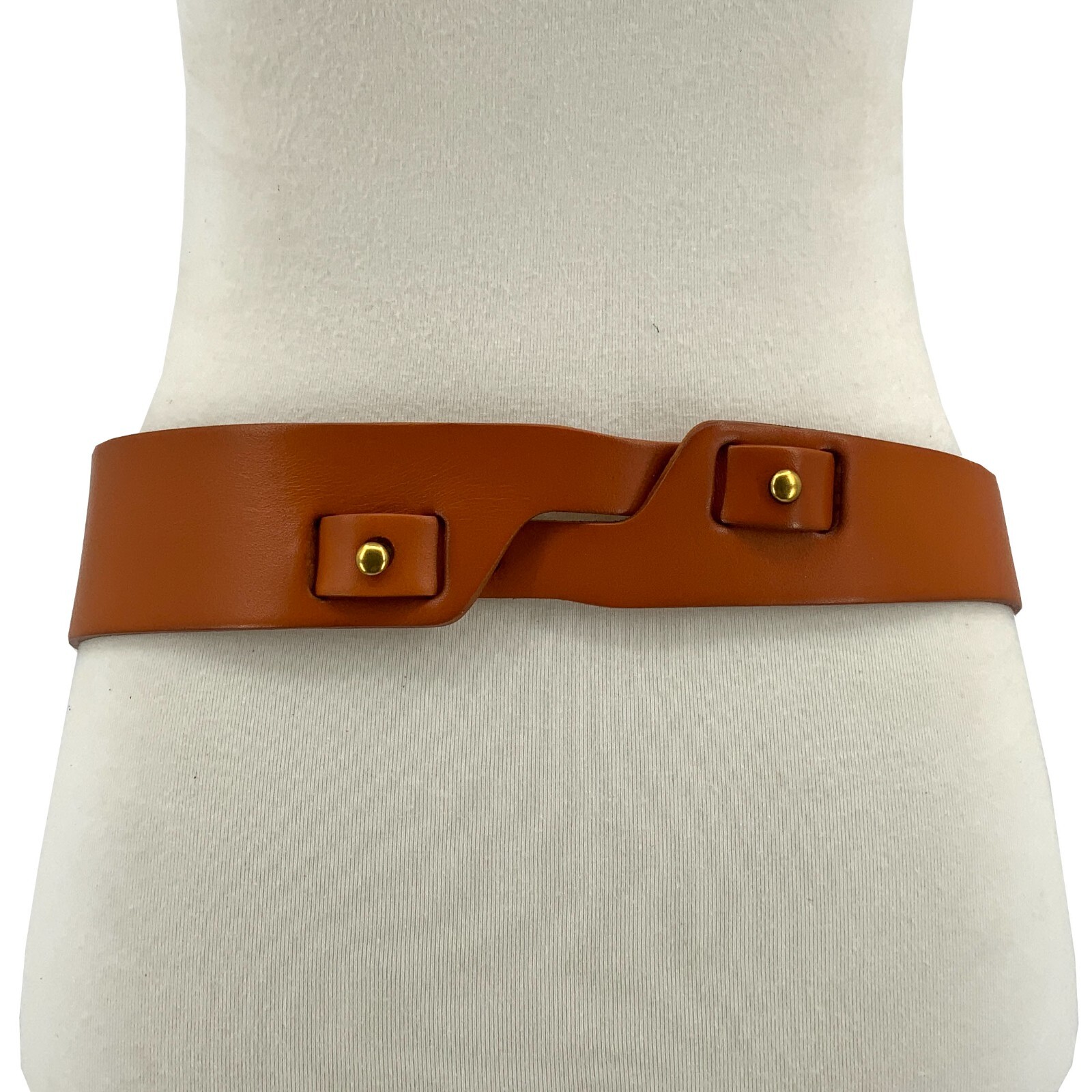 Women Wide Waist Fashion Vintage Cowhide Full Grain Leather Boho Concho Belt