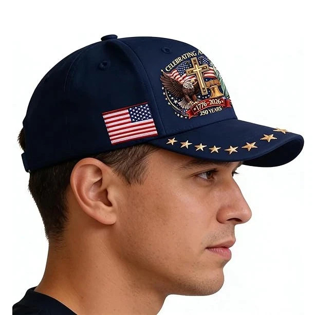 250th Anniversary USA Hat – Adjustable United States Baseball Cap for Men Women*