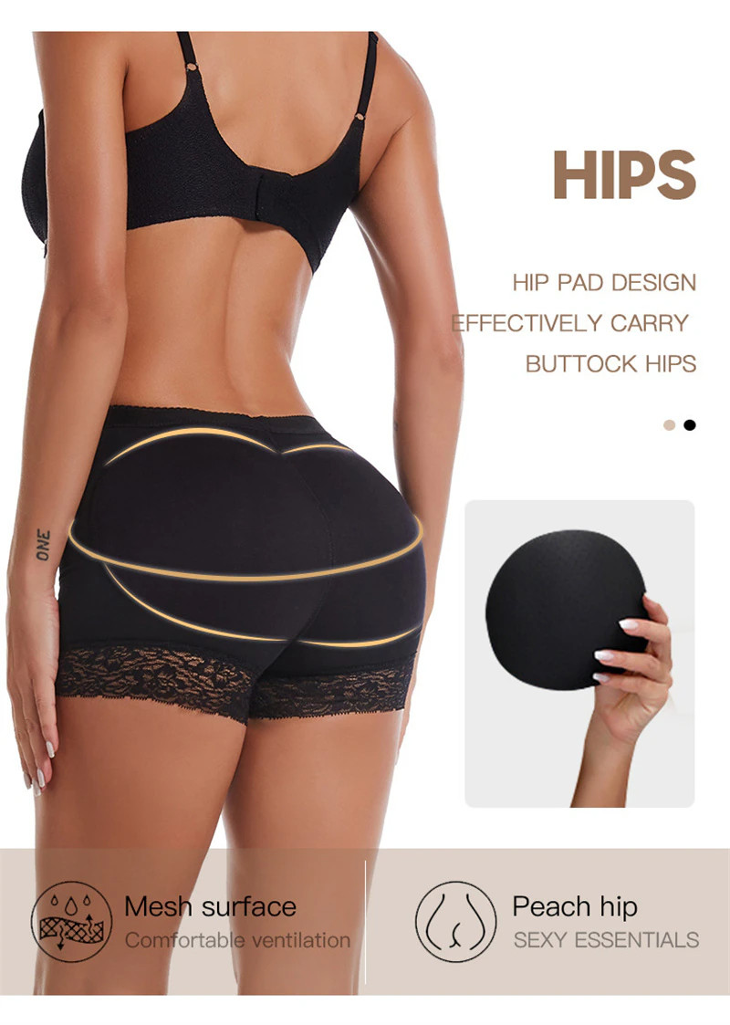 Booty Shaper Padded Underwear Panty Women’s FAKE ASS Butt Lifter & Hip Enhancer
