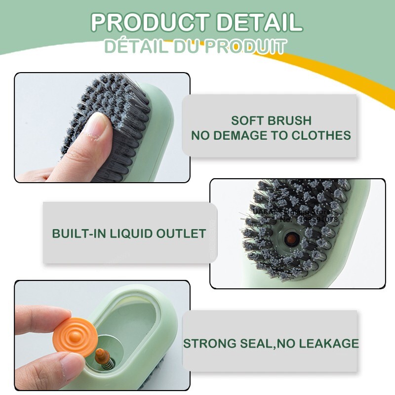 Multifunction Soft Bristled Liquid Brush For Shoe & Clothes Cleaning Brush Lot