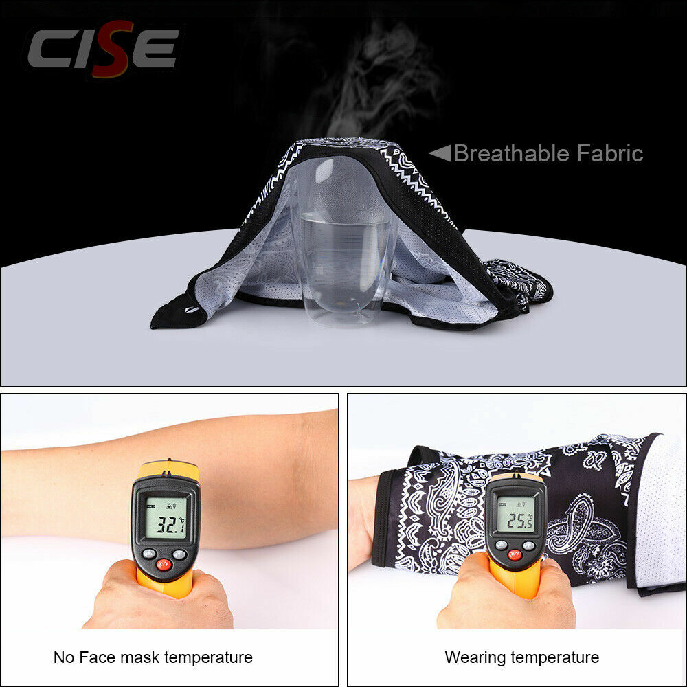 Cooling Neck Gaiter Sun Shield Cover Breathable Face Mask Triangle Scarf Bandana