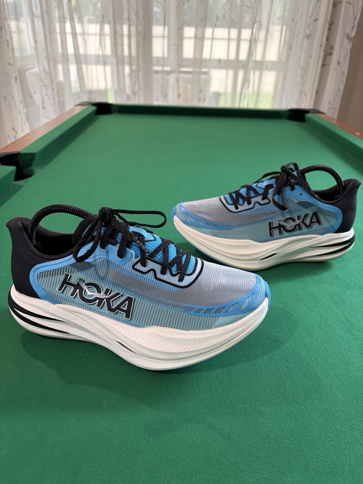 Hoka One One Cielo X1 2.0 Unisex M9 W10 Blue Running Shoes Sneakers 1162053 SKYW